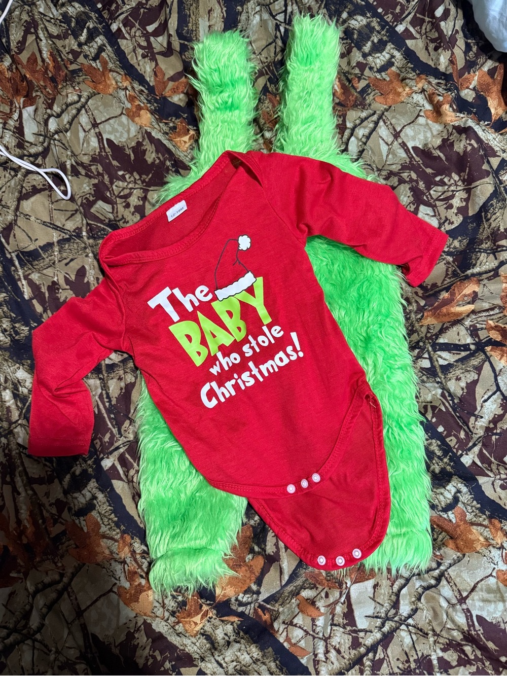 Red Holiday Baby Graphic One-Piece Bodysuit
